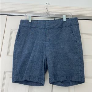 JCrew chambray colored shorts